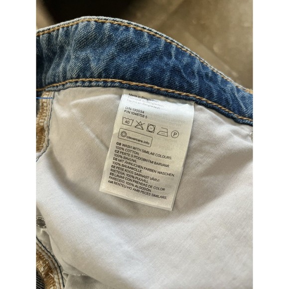 H&M Divided Jeans Womens XXL High Waist Wide-Leg Medium Wash Denim NEW 28 inseam - Picture 9 of 11